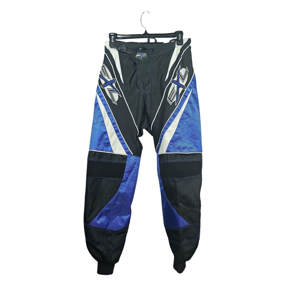 EXL Y2K Motocross BMX Racing Riding Pants Blue Black Moto Gear Men's 28